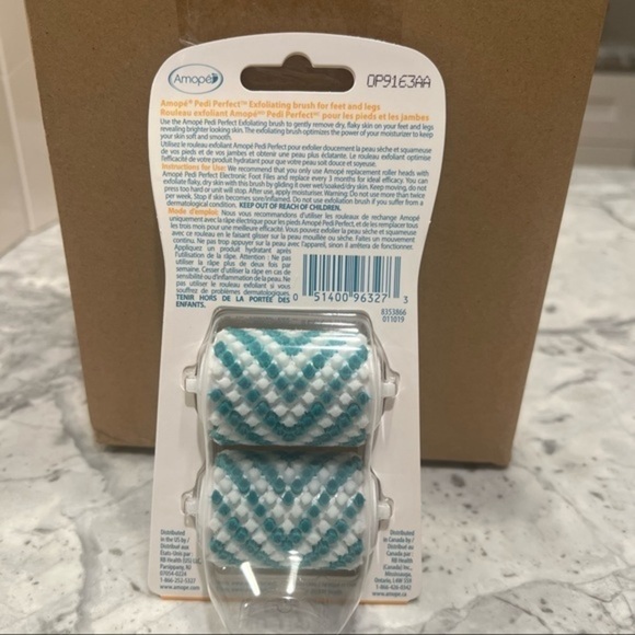 Amope Pedi Perfect Electronic Foot File Exfoliating Brush Refills, 2 Count - Picture 5 of 5